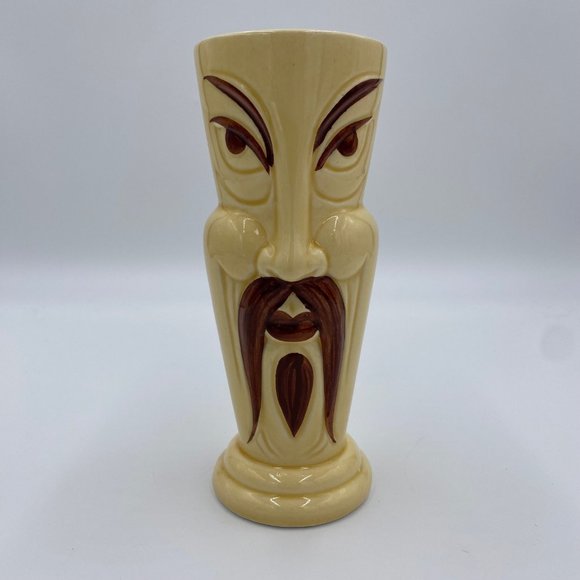 Orchids of Hawaii Fu Manchu Tiki Mug Tumbler Vase R-82 Vintage Made in Japan - Picture 1 of 5